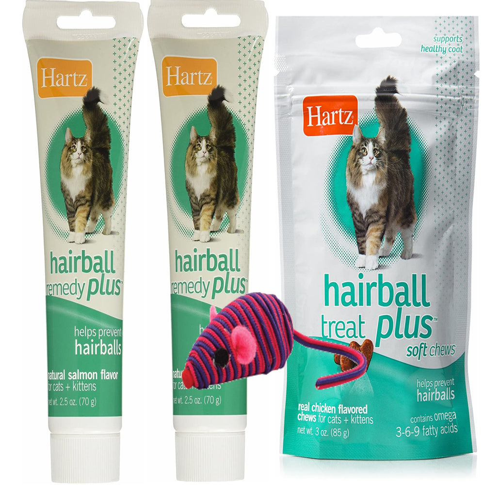 Hartz Hairball Remedy plus Bundle Size:Treats Pack of 2 Animals & Pet Supplies > Pet Supplies > Cat Supplies > Cat Treats HDP Treats and 2 Pastes  