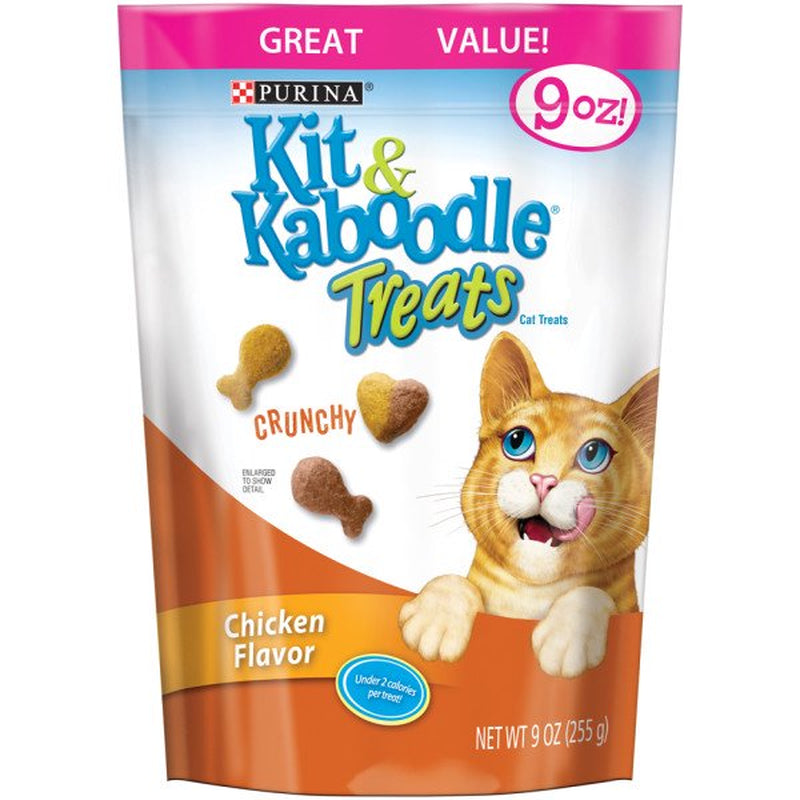 Purina Kit & Kaboodle Cat Treats, Crunchy Chicken Flavor, (4) 9 Oz. Pouches Animals & Pet Supplies > Pet Supplies > Cat Supplies > Cat Treats Nestlé Purina PetCare Company   