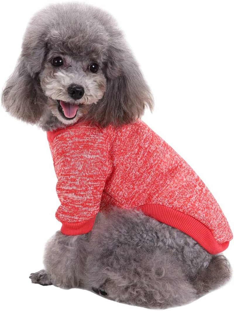 CHBORLESS Pet Dog Classic Knitwear Sweater Warm Winter Puppy Pet Coat Soft Sweater Clothing for Small Dogs (M, Grey) Animals & Pet Supplies > Pet Supplies > Dog Supplies > Dog Apparel CHBORLESS   