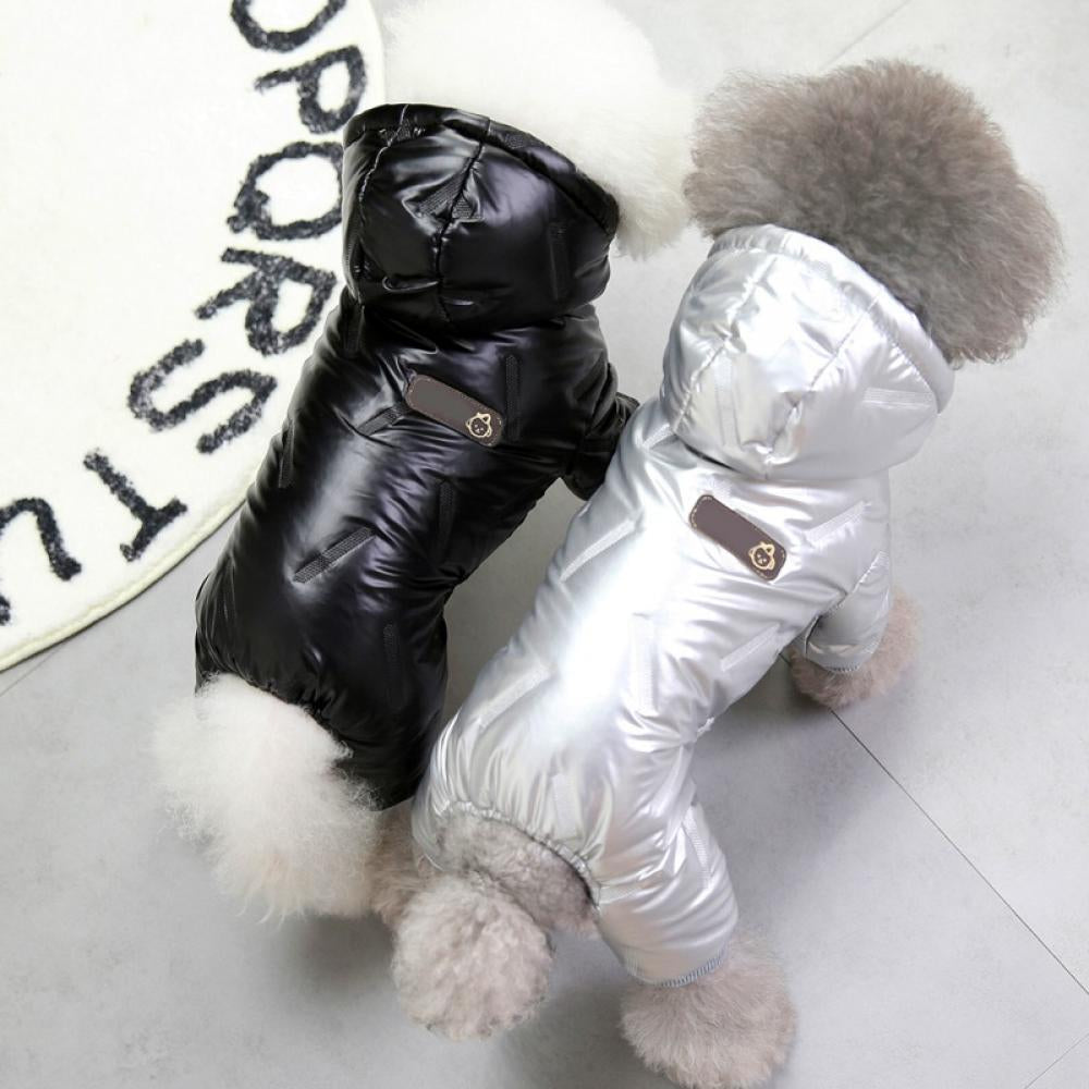 Dog Coat Windproof Jacket Cold Weather Coat 4 Legs Warm Dog Jumpsuit Winter Thick Clothes Space Cotton Dog Coat for Small Dog Medium Cat Animals & Pet Supplies > Pet Supplies > Dog Supplies > Dog Apparel Popfeel   