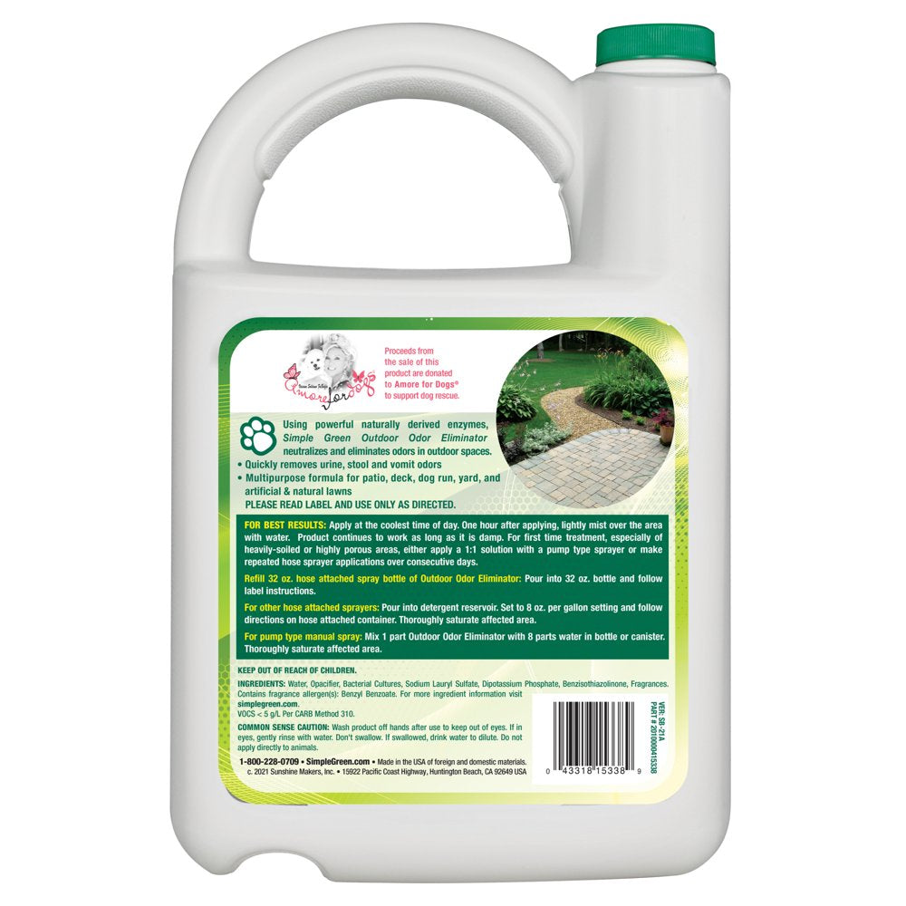 Simple Green Pet Stain Odor Remover, Fresh and Clean Scent, 128 Fluid Ounce Animals & Pet Supplies > Pet Supplies > Dog Supplies > Dog Kennels & Runs Sunshine Makers, Inc.   