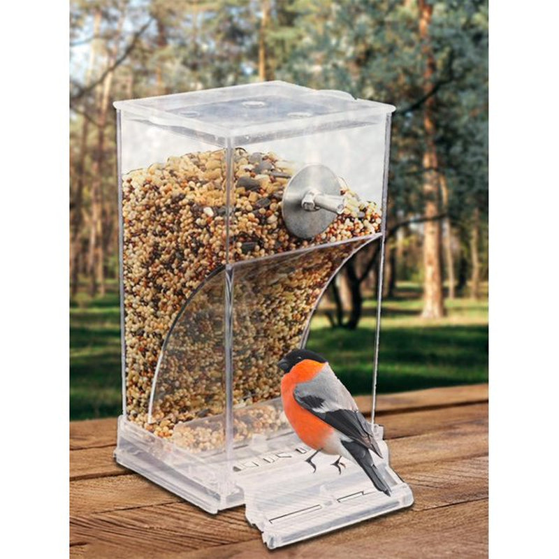 Catinbow No Mess Bird Feeders - Automatic Parrot Feeder Drinker | Acrylic Seed Food Container | Cage Accessories for Small and Medium Parakeets Cockatiels Lovebirds Animals & Pet Supplies > Pet Supplies > Bird Supplies > Bird Cage Accessories Catinbow   