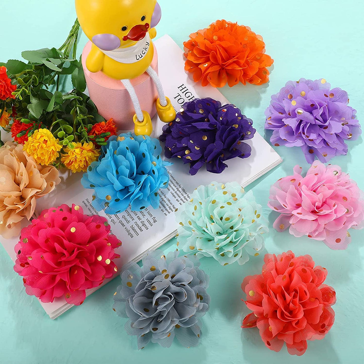 20 Pieces Pet Collar Flowers Multi-Color Dog Charm Flowers Pet Flower Bow Ties Removable Dog Flowers Attachment for Puppy Pet Dog Cat Collar Grooming Accessories, 20 Colors Animals & Pet Supplies > Pet Supplies > Dog Supplies > Dog Apparel MTLEE   