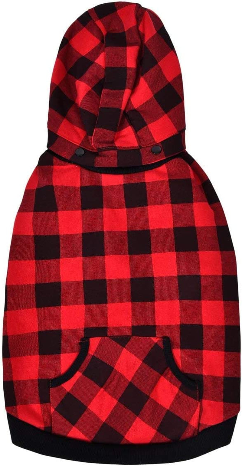 PAWZ Road Dog Coat Plaid Dog Sweater British Style Dog Vest Windproof Dog Jacket Dog Winter Clothes for Small Medium Large Dogs Red 2Xlarge Animals & Pet Supplies > Pet Supplies > Dog Supplies > Dog Apparel PAWZ Road   