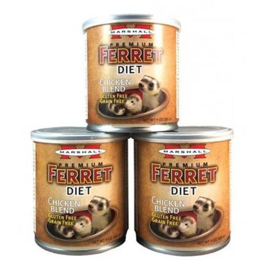 Marshall Pet Prod-Food FD-430 9 Oz Premium Chicken Blend Ferret Diet