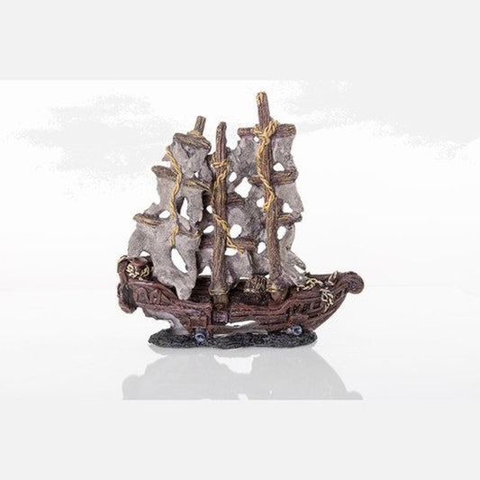 Biobubble Decorative Mystery Pirate Ship, Small, 9.5" X 4" X 4.75"