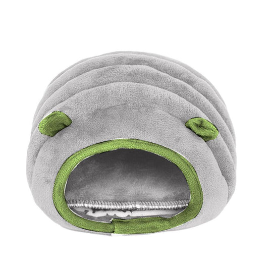 Erty Hamster Bed Mini Soft Warm Hamster House Warm Sleeping Nest Bed for Syrian Hamster Gerbil Mouse Sugar Glider Squirrel Adorable Animals & Pet Supplies > Pet Supplies > Small Animal Supplies > Small Animal Habitats & Cages ERTY Gray  