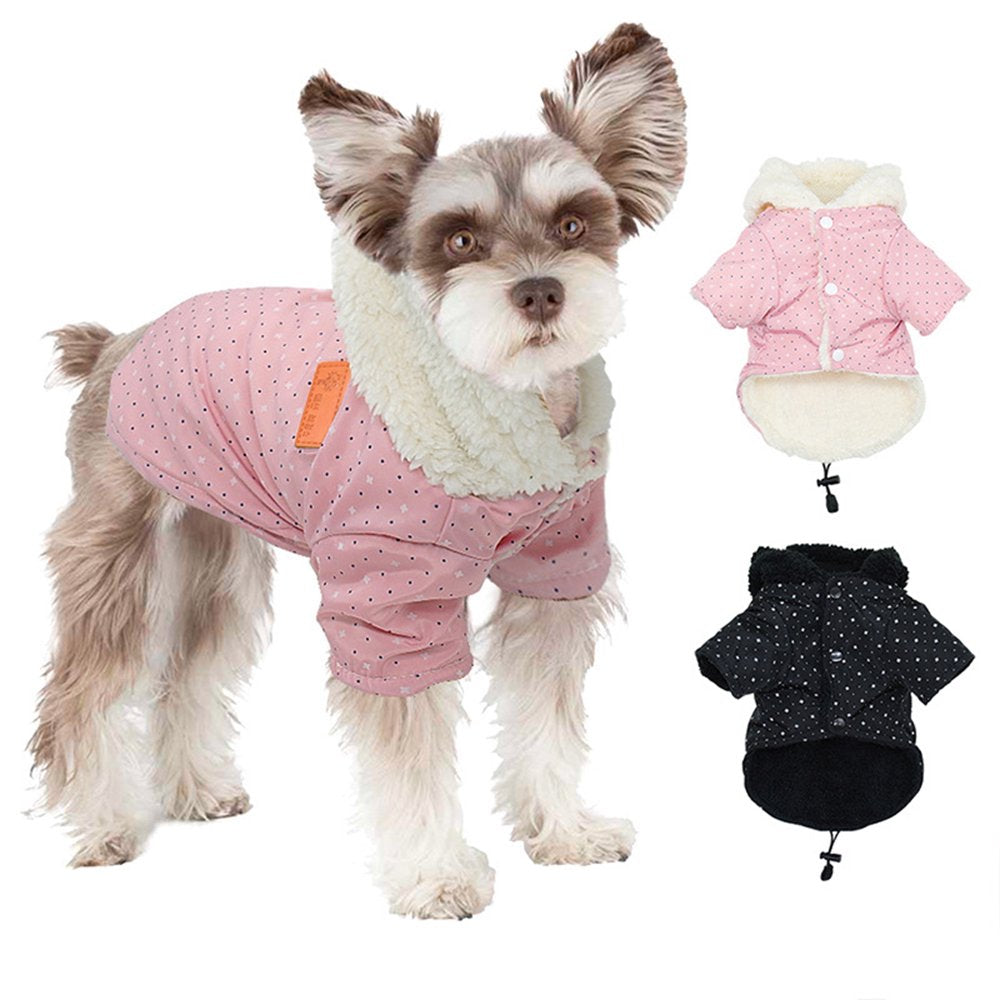 Tineer Pet Puppy Little Star Coat,Pet Dog Warm Winter Clothes Puppy Cats Sweater Apparel Small Dog Clothes (L, Pink) Animals & Pet Supplies > Pet Supplies > Dog Supplies > Dog Apparel Tineer L Pink 