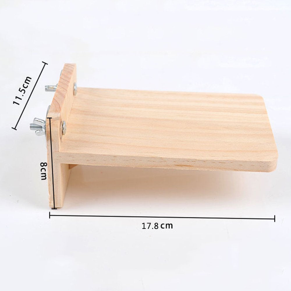 Pet Enjoy Hamster Bird Wooden Platform,Rectangle Wood Stand Board Anti-Slip Hamster Climbing Toy Small Animal Habitat Cage Accessories for Budgie,Parrots,Hamster,Gerbil,Chinchillas Animals & Pet Supplies > Pet Supplies > Small Animal Supplies > Small Animal Habitats & Cages Pet Enjoy   