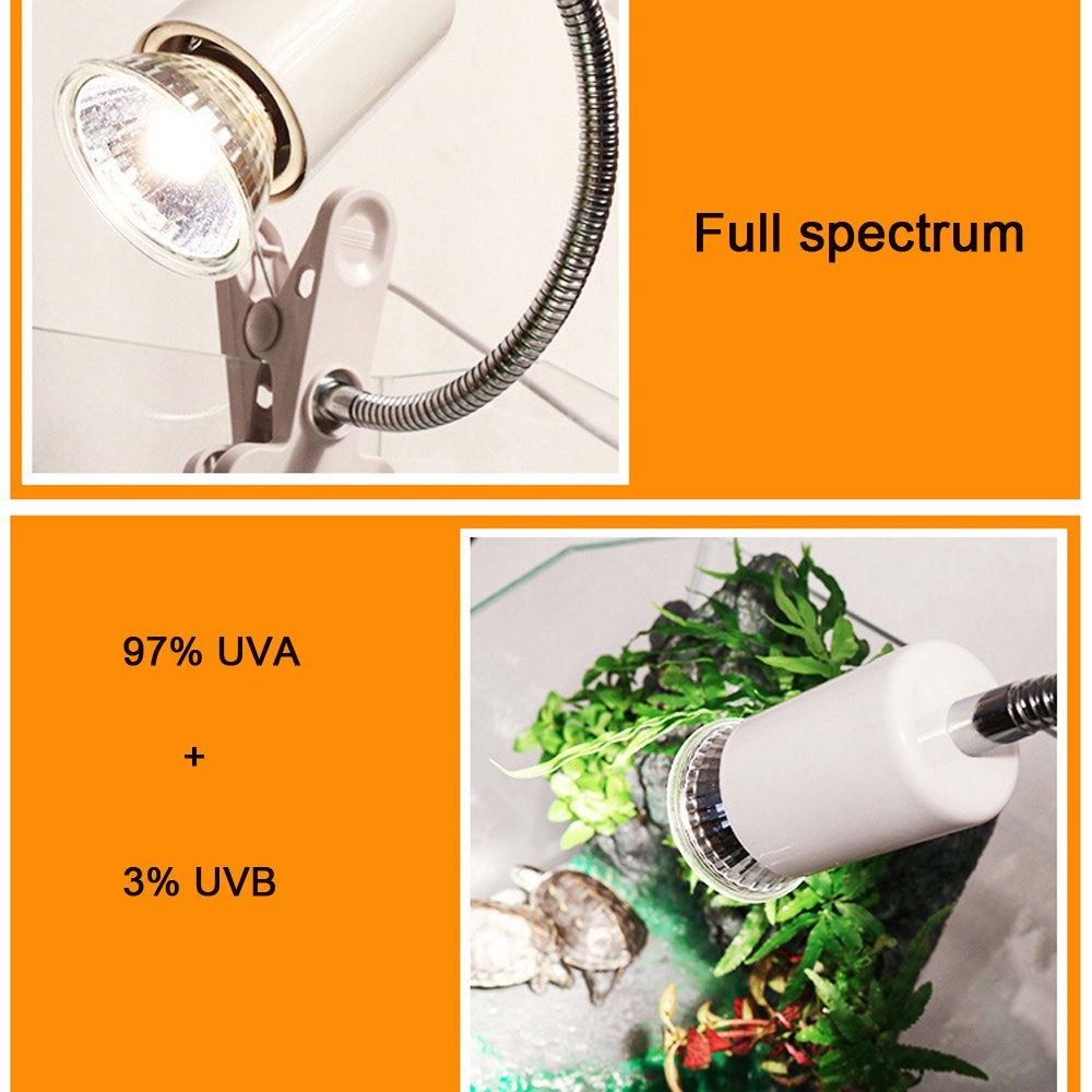 UVB 3.0 Reptile Lamp Bulb Turtle Basking UV Light Bulbs Heating Lamp Amphibians Lizards Temperature Controller  OUTOP   