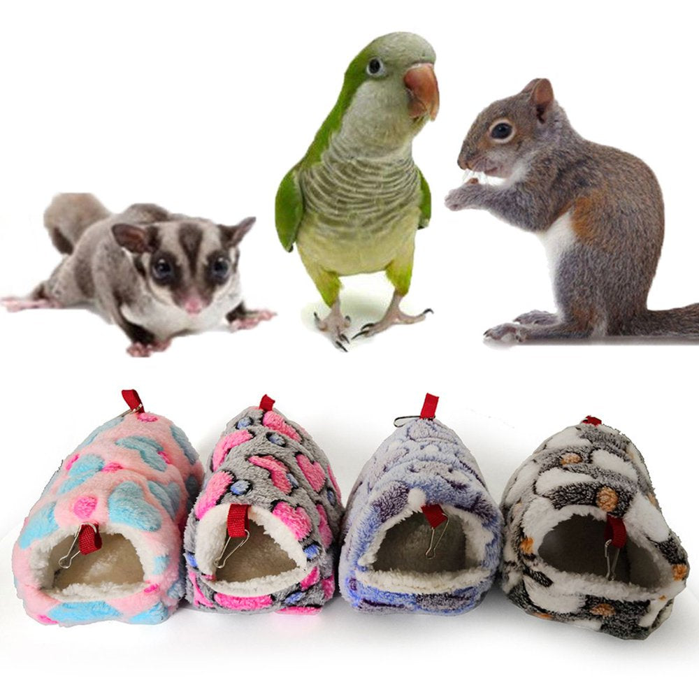 Meidiya Warm Hamster Bed,Hanging Sugar Glider Hammock Nest Hut,Small Animal Cage Nest Accessories Bedding for Guinea Pig Chinchilla Ferret Squirrel Rat Playing Sleeping Animals & Pet Supplies > Pet Supplies > Small Animal Supplies > Small Animal Bedding Meidiya M Blue 