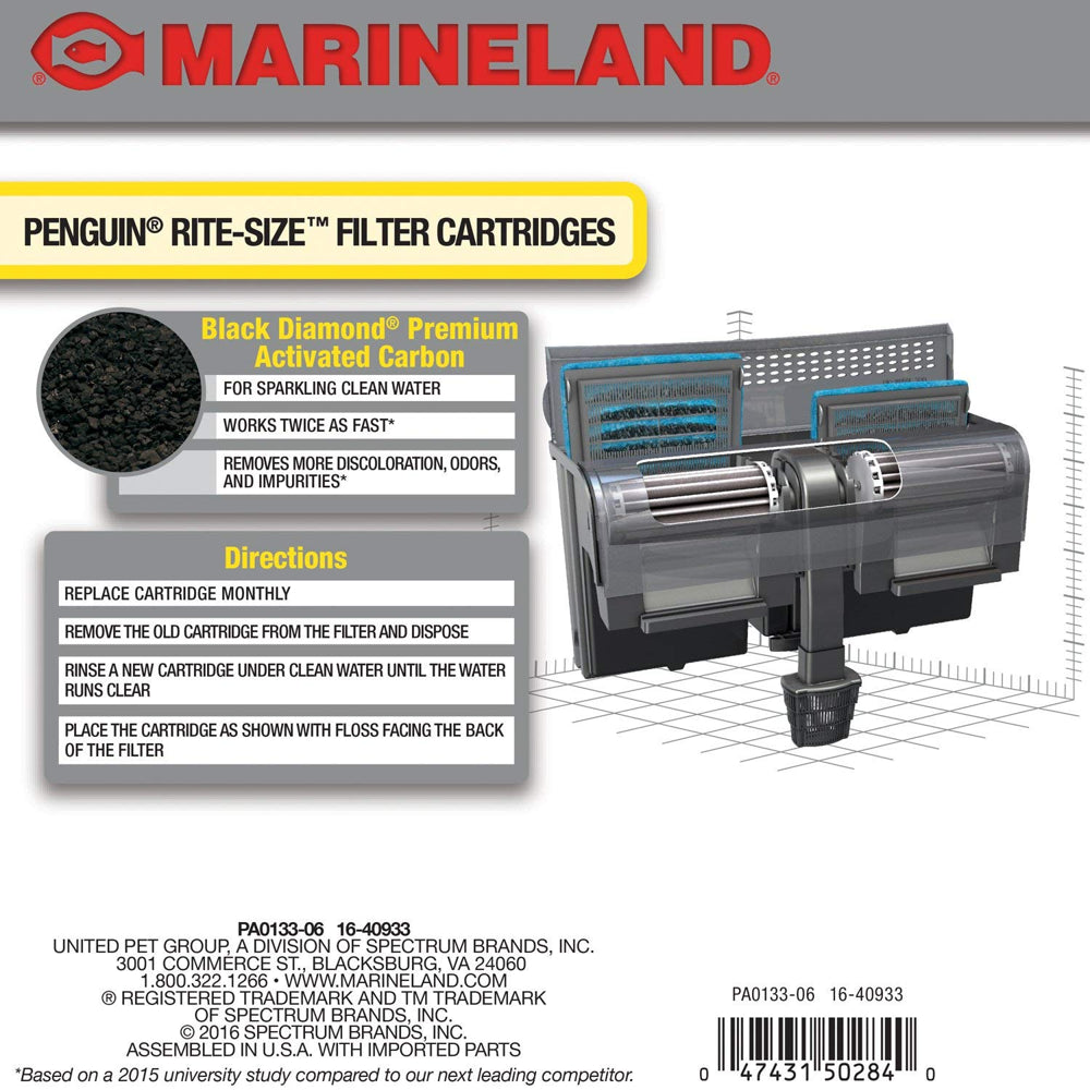 Marineland Penguin Bio-Wheel Replacement Power Filter Cartridges 6 Count, for Aquarium Filtration, Rite-Size C Animals & Pet Supplies > Pet Supplies > Fish Supplies > Aquarium Filters Spectrum Brands   