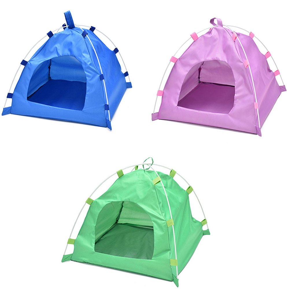 Oxford Portable Folding Pet Tent House Dog Cat Playing Bed Mat Waterproof Kennel Bed for Small Medium Dogs;Oxford Folding Pet Tent House Dog Cat Playing Mat Waterproof Kennel Bed Animals & Pet Supplies > Pet Supplies > Dog Supplies > Dog Houses GadgetVLot   