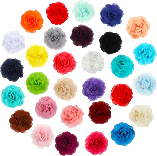 30 Pieces Dog Collar Flowers Pet Flower Bow Ties Multi-Color Dog Charms Flowers Set for Puppy Dog Cat Collar Grooming Accessories 30 Colors (1.97 Inch) Animals & Pet Supplies > Pet Supplies > Dog Supplies > Dog Apparel Waydress 1.97 Inch  