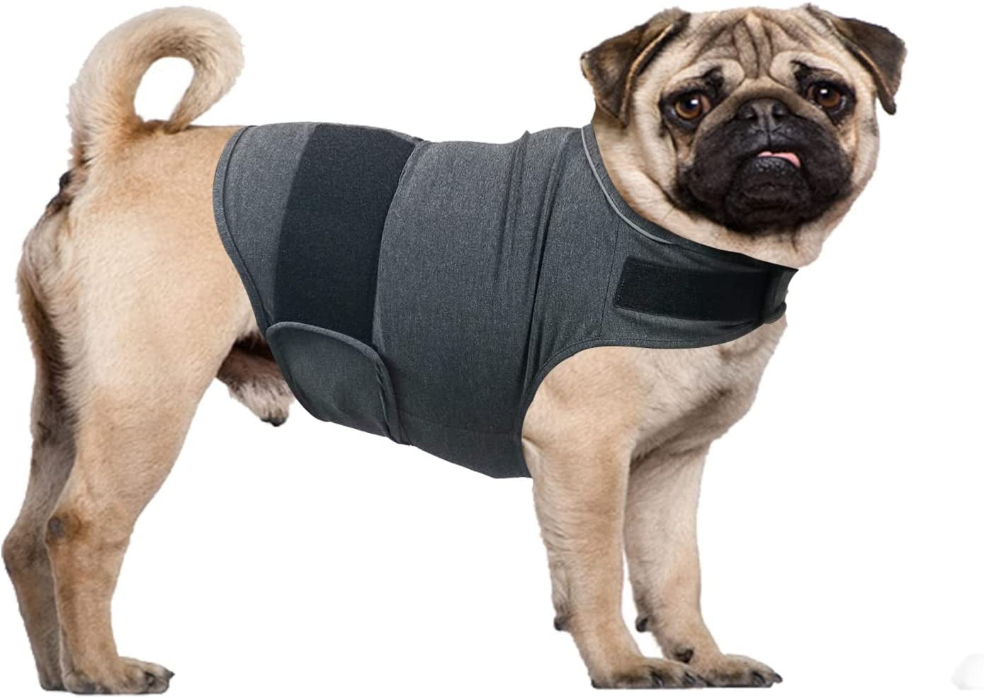 QIYADIN Dog Comfort Dog Anxiety Relief Coat, Breathable Shirts for Dogs, Dog Anxiety Vest Jacket Warp, Puppy Anxiety Calming Vest Wrap (XL) Animals & Pet Supplies > Pet Supplies > Dog Supplies > Dog Apparel PetHouzz Medium  