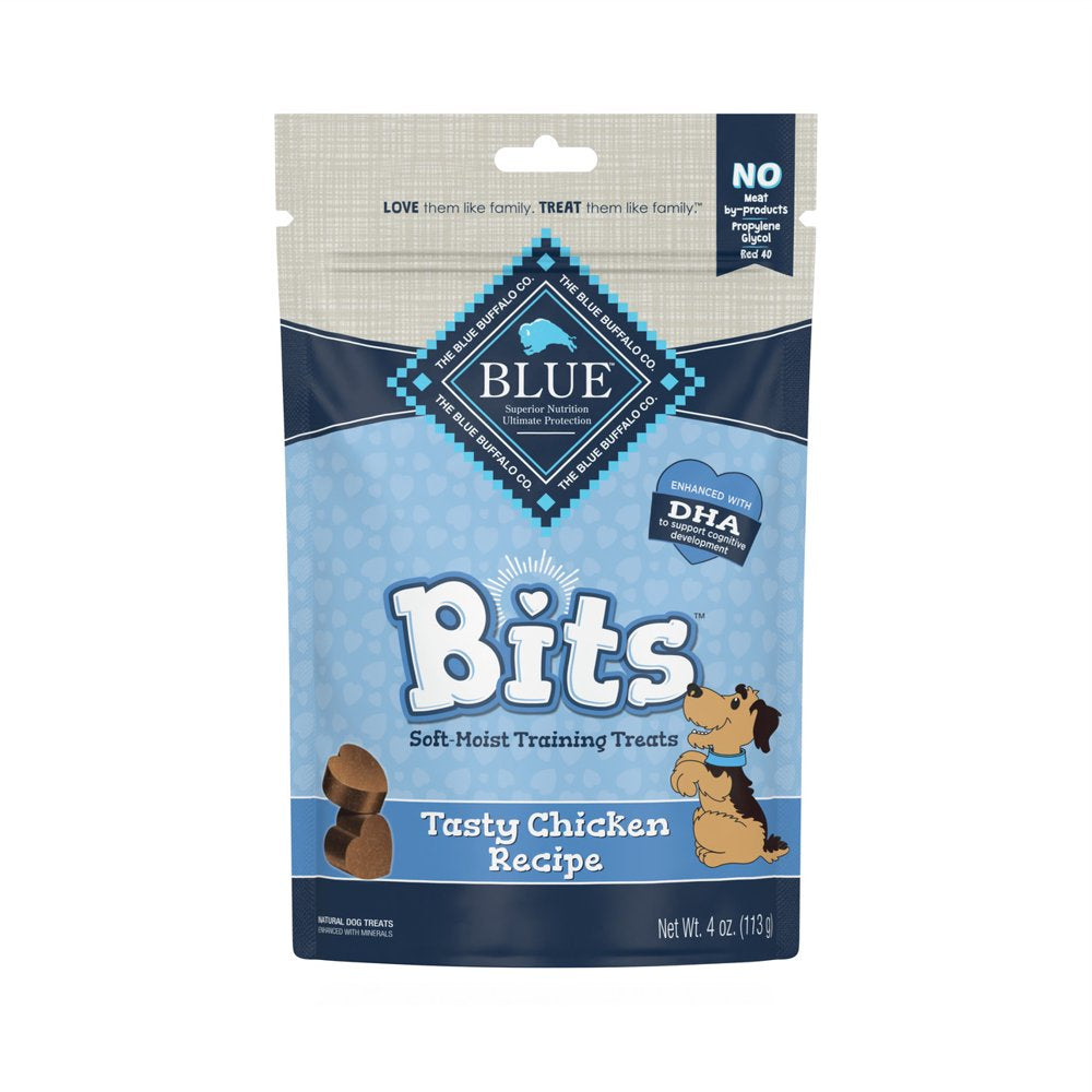 Blue Buffalo BLUE Bits Training Treats Chicken Flavor Soft Treats for Dogs, Whole Grain, 4 Oz. Bag Animals & Pet Supplies > Pet Supplies > Dog Supplies > Dog Treats Blue Buffalo   