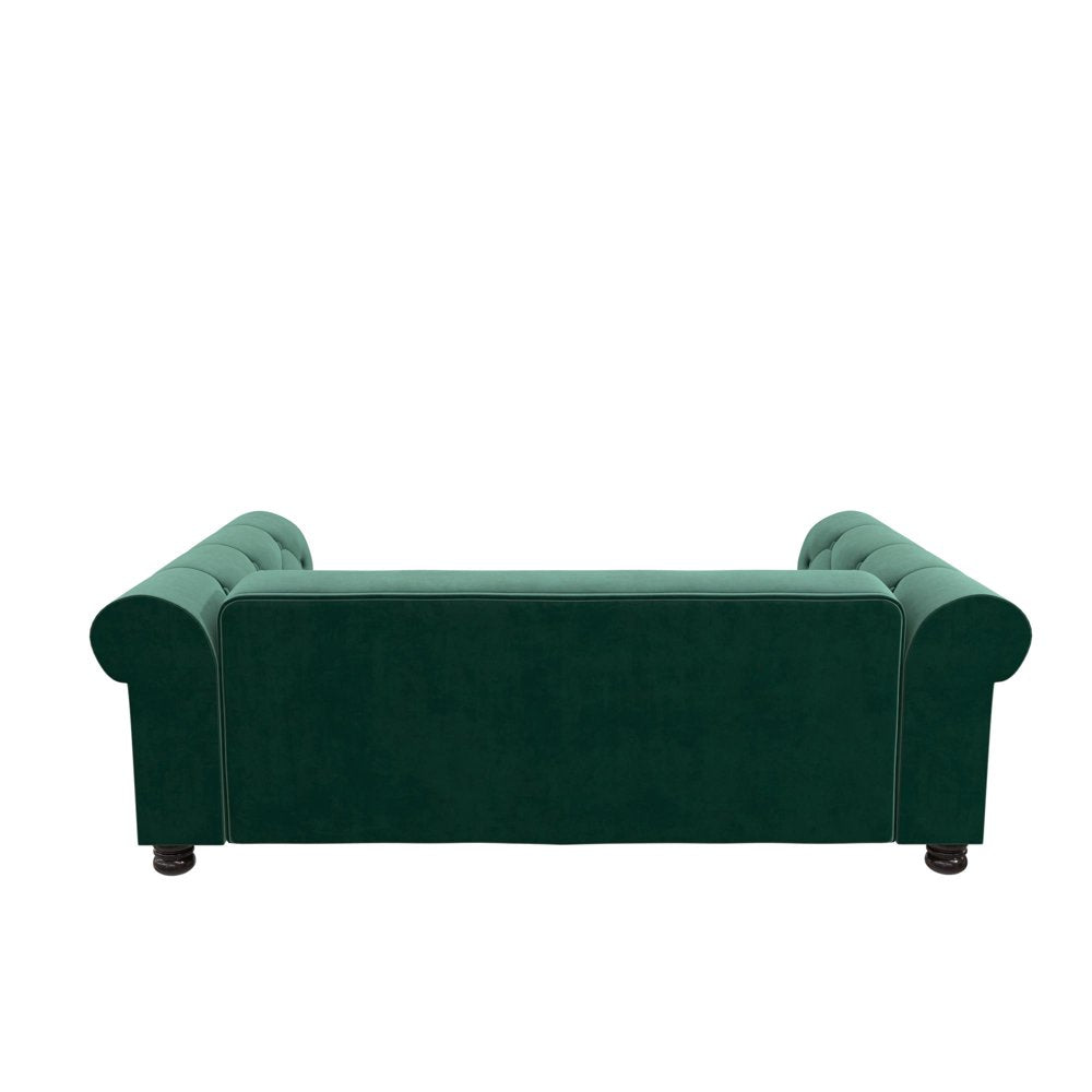 Ollie & Hutch Felix Pet Sofa, Large Size Pet Bed for Dog or Cat, Green Velvet Animals & Pet Supplies > Pet Supplies > Cat Supplies > Cat Beds Dorel Home Products   