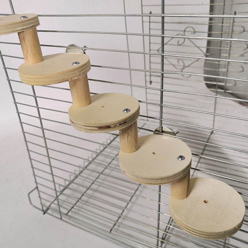 Bueatyh New 1 Set Hamster Ladder High Stability Detachable Solid Climbing Stairs Birds Parrot Exercise Perches Stand for Home Use Animals & Pet Supplies > Pet Supplies > Bird Supplies > Bird Ladders & Perches BueatyH   