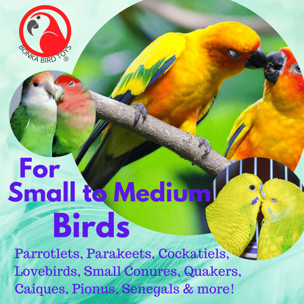 Bonka Bird Toys 2333 Sneaker Chain Small Medium Bird Toy Animals & Pet Supplies > Pet Supplies > Bird Supplies > Bird Gyms & Playstands Bonka Bird Toys   