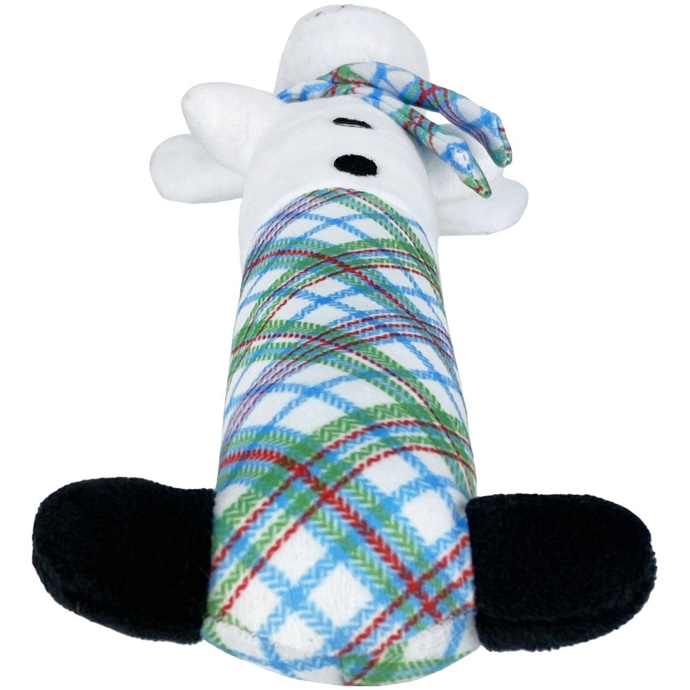 Multipet Snowman Loofa Dog Toy with Squeaker, 12 In. Animals & Pet Supplies > Pet Supplies > Dog Supplies > Dog Toys Multipet   