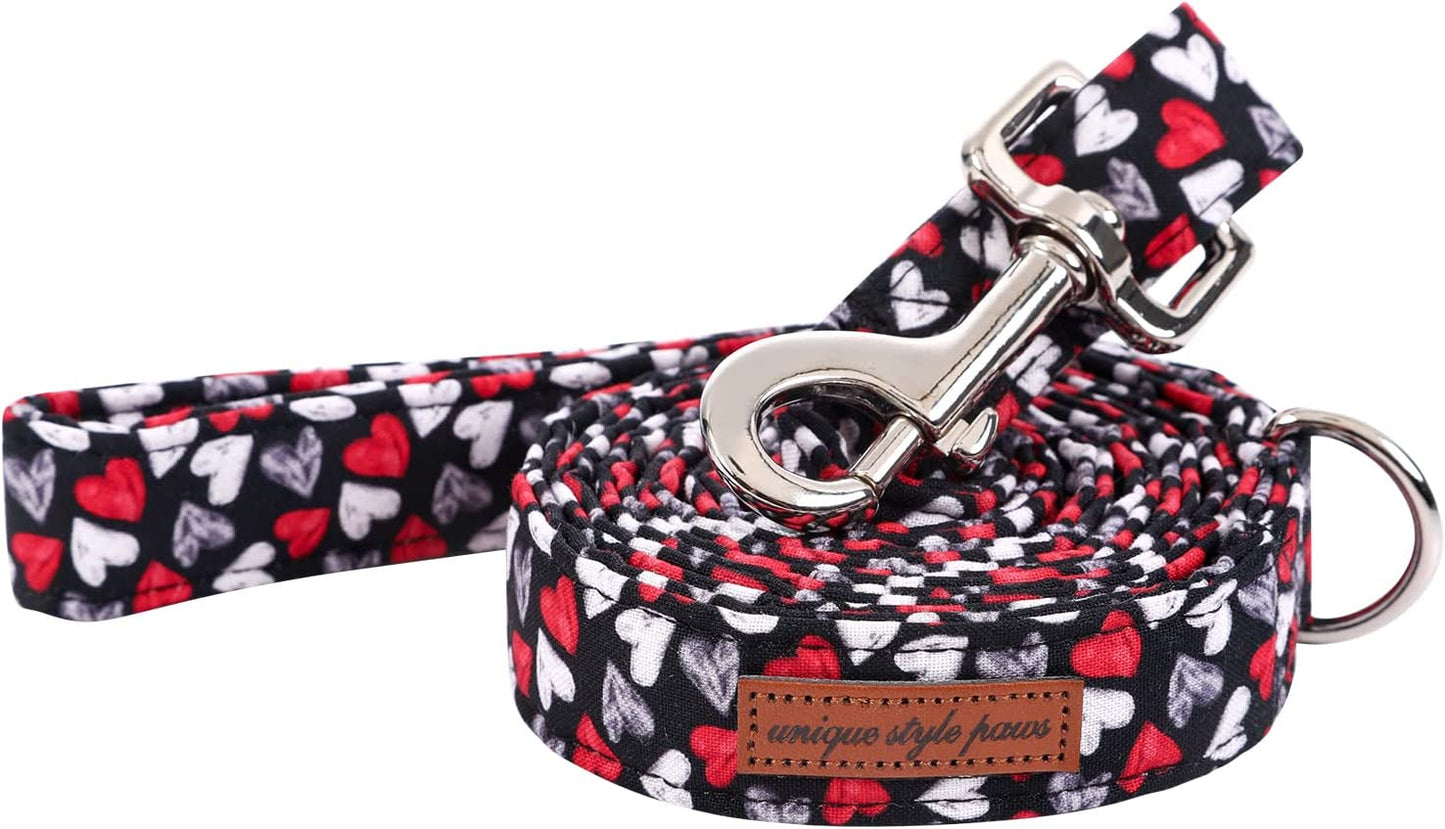 Unique Style Paws Mother'S Day Dog Collar with Bow Tie Blue Heart Puppy Collar Best Gift for Small Medium Large Boys Girls-M Animals & Pet Supplies > Pet Supplies > Dog Supplies > Dog Apparel Unique style paws   