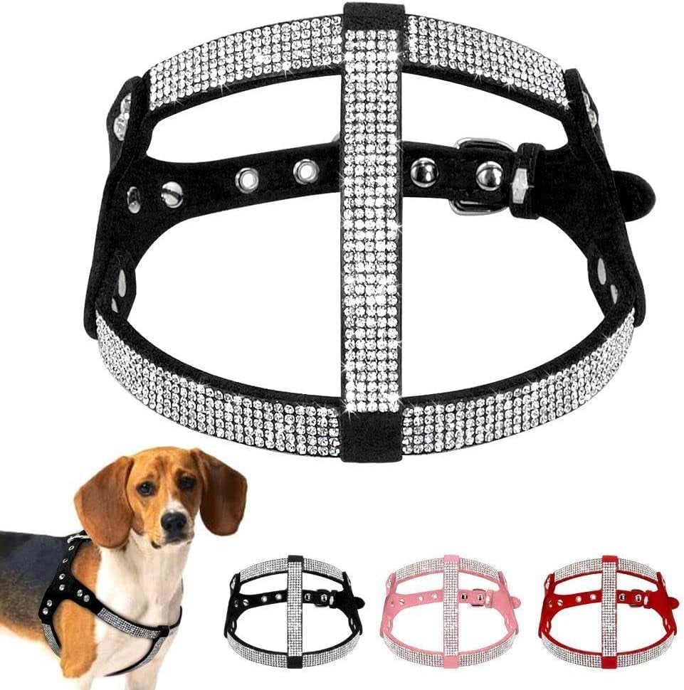 Small Dog Harness and Leash Set Pet Harness with Soft Mesh Nylon Vest for Small Dogs for Small Medium Cats Pets(M,Black) Animals & Pet Supplies > Pet Supplies > Dog Supplies > Dog Apparel generic   