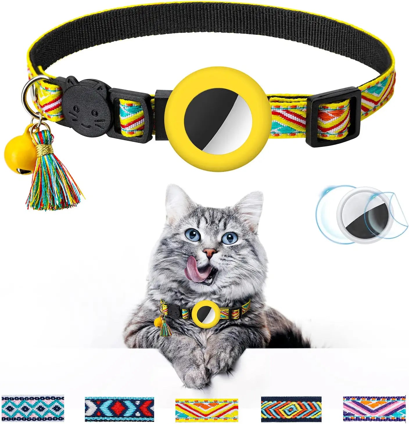 AirTag Dog Collar Holder Case Cat Collar Air Tag 