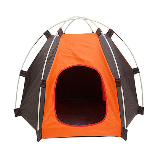 Portable Foldable up Pet Tent Waterproof Oxford Outdoor Indoor Tent Dog House Puppy Tent Nest Kennel for Small Dog Puppy Kitten C Animals & Pet Supplies > Pet Supplies > Dog Supplies > Dog Houses FRCOLOR   