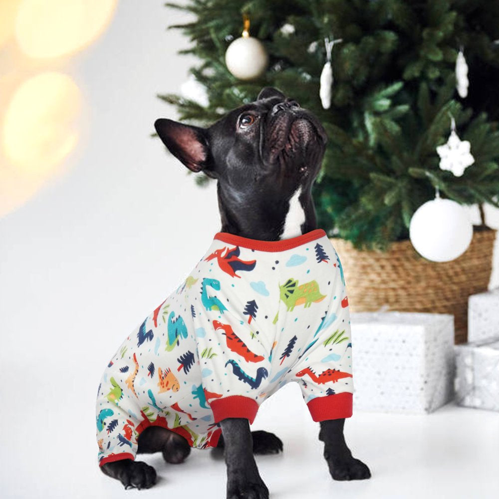 IDOMIK Dog Pajama Soft Breathable Pet Pajamas Dog Onesie Cute Dog Apparel Clothes for Small Medium Dogs Animals & Pet Supplies > Pet Supplies > Dog Supplies > Dog Apparel IDOMIK   