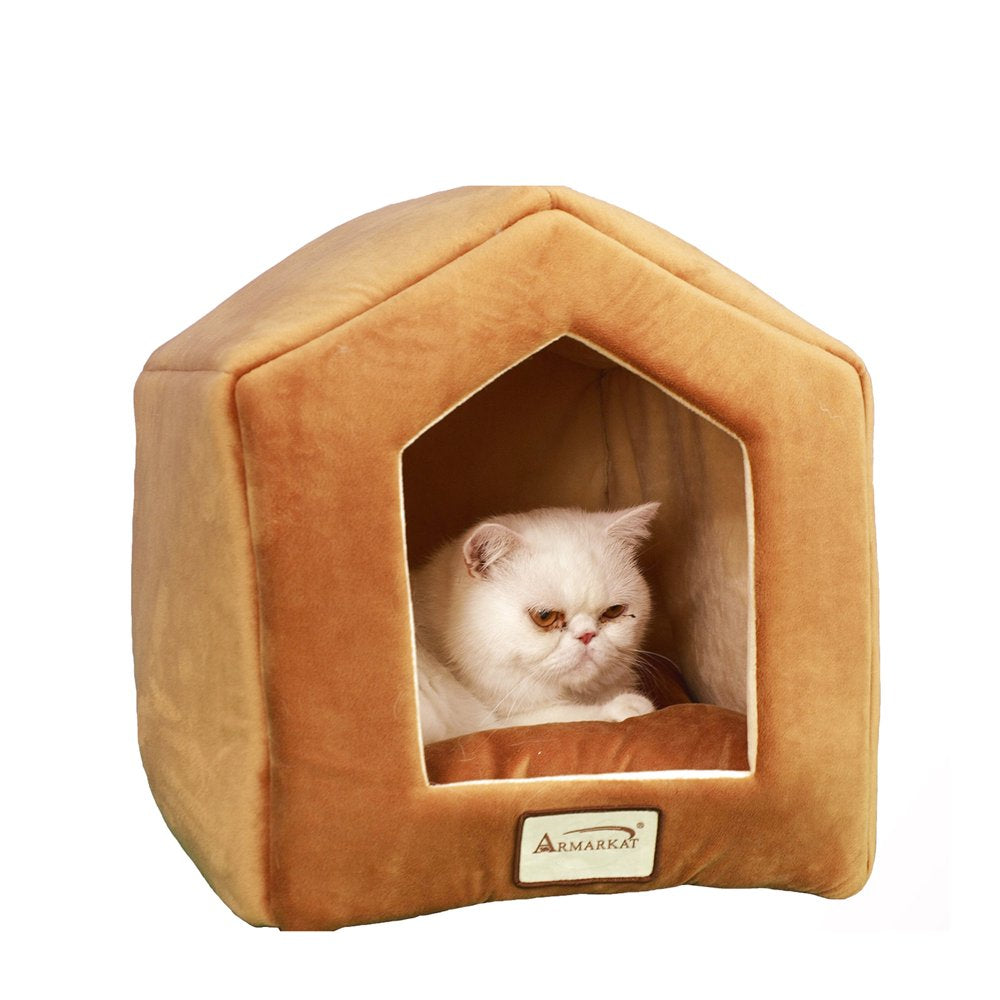 Armarkat Covered Pet Cat Bed, Brown Animals & Pet Supplies > Pet Supplies > Cat Supplies > Cat Beds Aeromark Intl Inc   