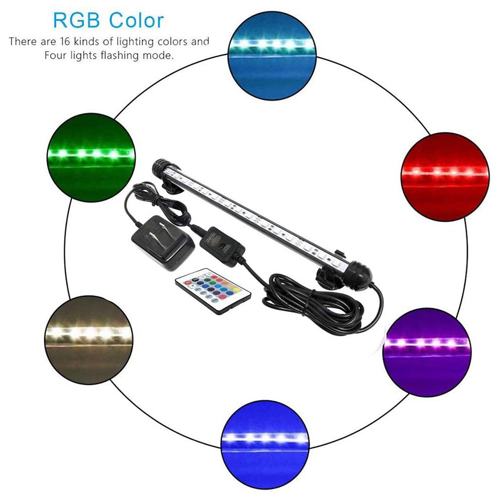 Submersible LED Aquarium Lights, Aquarium Lights with Timed Automatic On/Off, LED Strips for Fish Tanks, Animals & Pet Supplies > Pet Supplies > Fish Supplies > Aquarium Lighting Miruku   