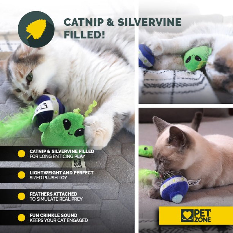 Pet Zone Meow I Believe Plush Catnip Filled Cat Toys for Cats and Kittens, 2 Pack Animals & Pet Supplies > Pet Supplies > Cat Supplies > Cat Toys Our Pets   