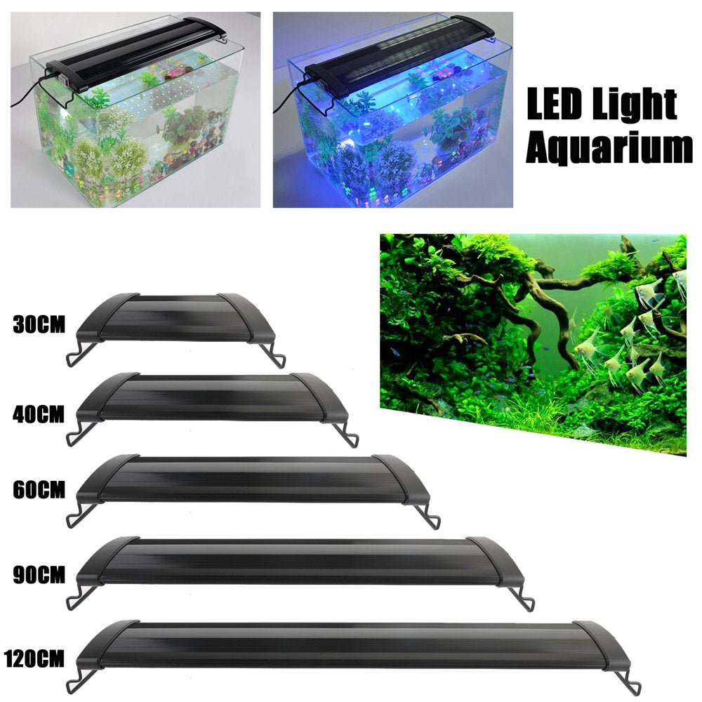 Mad Hornets 12"-48" LED Light Aquarium Fish Tank 0.5W Full Spectrum Plant Marine Animals & Pet Supplies > Pet Supplies > Fish Supplies > Aquarium Lighting Mad Hornets 40 cm  