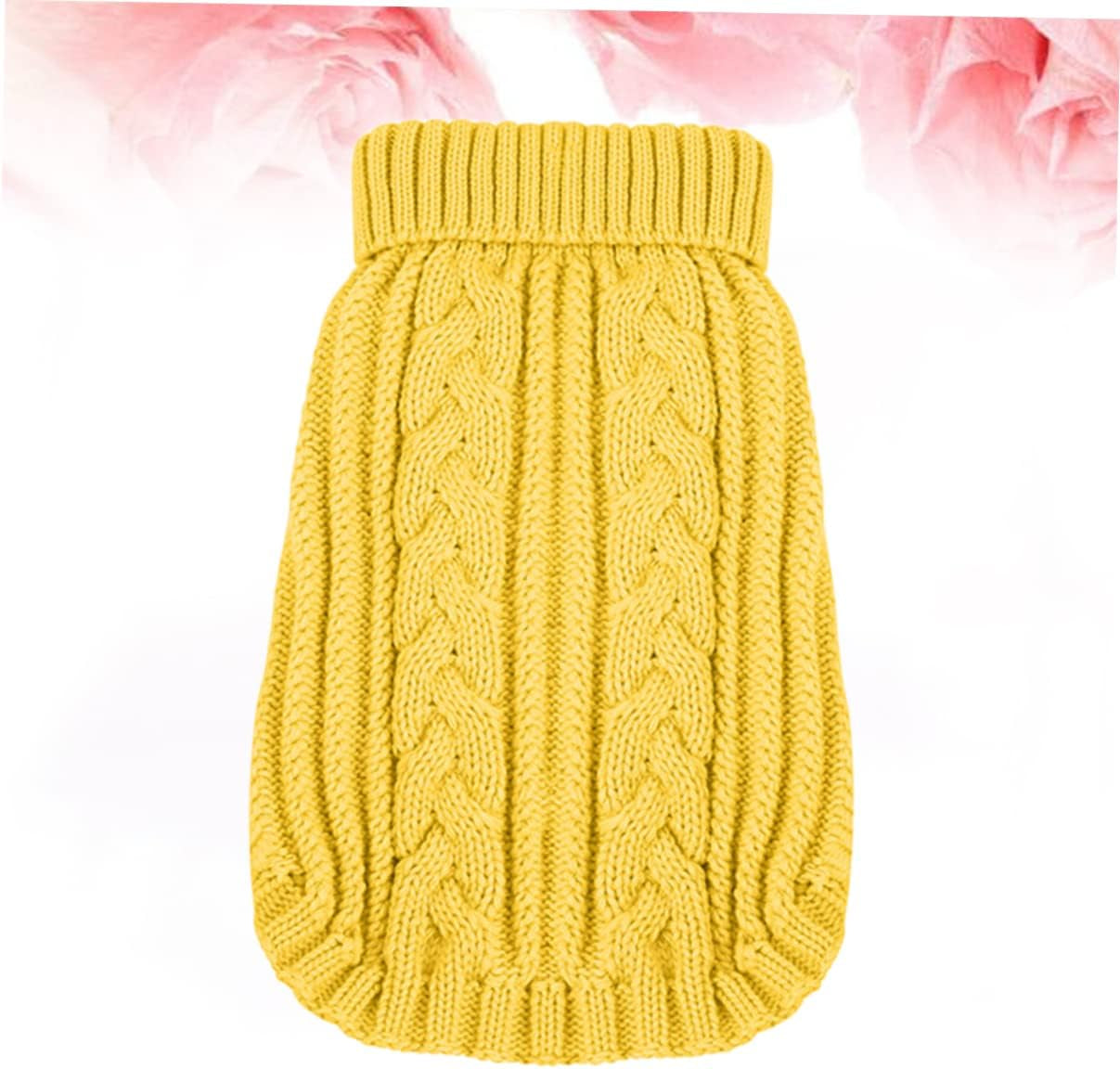 POPETPOP Cat Sweater for Cats Dresses for Winter Plain Hoodies Small Dog Sweaters Cat Hoodie Sweater Puppy Sweater Jacket Clothing Vest Party Dog Cloth Dog Clothes Yellow Pet Dog'S Clothes Animals & Pet Supplies > Pet Supplies > Dog Supplies > Dog Apparel POPETPOP   