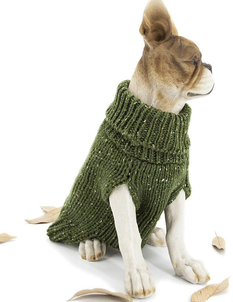 Apetian Dog Sweater Cold Weather Coats Winter Dog Apparel Dog Knitwear Clothing (M, Sh004-Green) Animals & Pet Supplies > Pet Supplies > Dog Supplies > Dog Apparel Apetian   