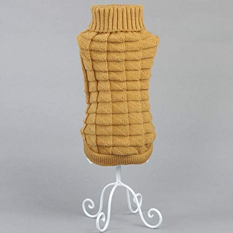 Pet Cat Sweater Kitten Clothes for Cats Small Dogs,Turtleneck Cat Clothes Pullover Soft Warm,Fit Kitty,Chihuahua,Teddy,Poodle,Pug Animals & Pet Supplies > Pet Supplies > Dog Supplies > Dog Apparel Evursua   