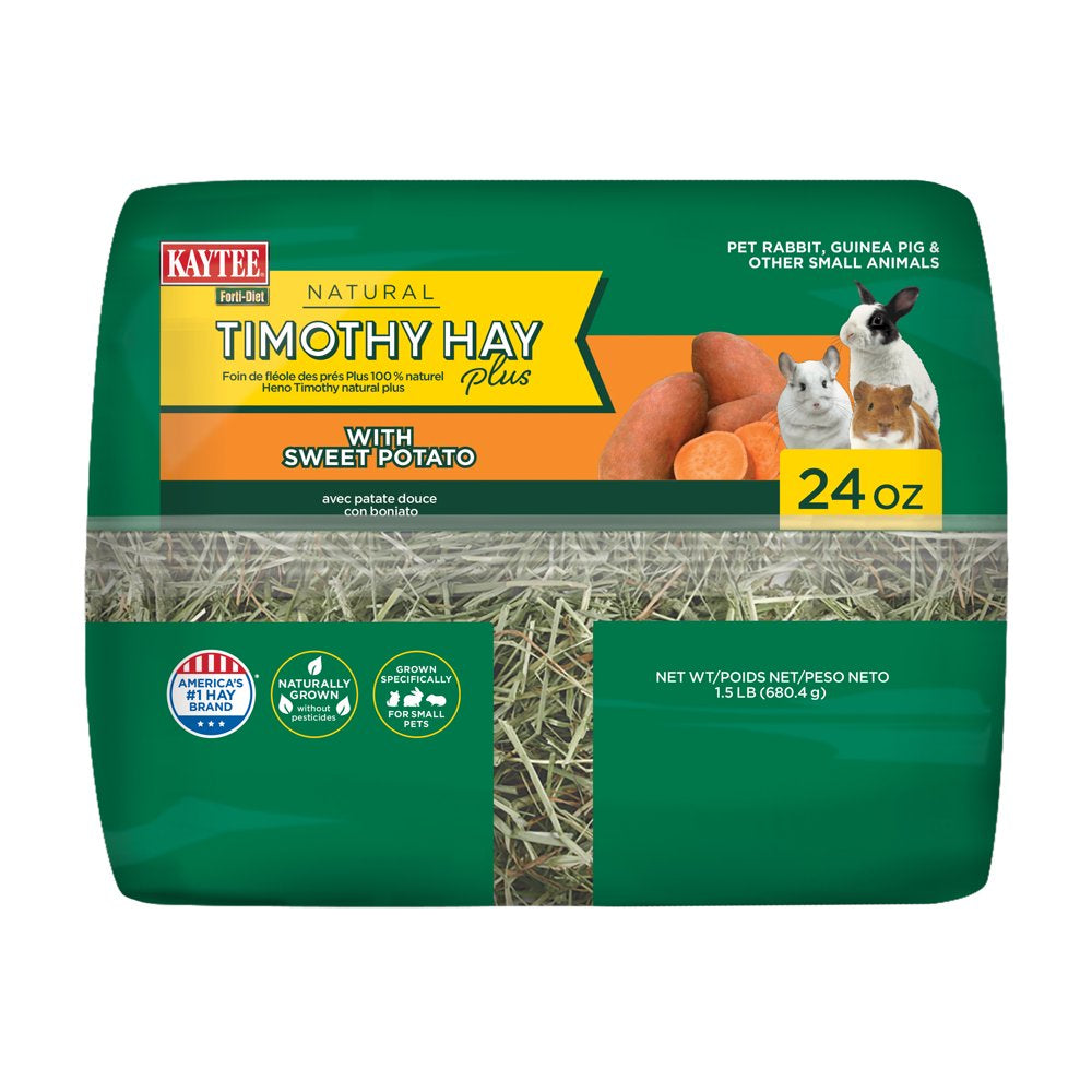 Kaytee Forti-Diet Timothy Ultra Hay with Sweet Potatoes 24 Oz Animals & Pet Supplies > Pet Supplies > Small Animal Supplies > Small Animal Food Central Garden and Pet   