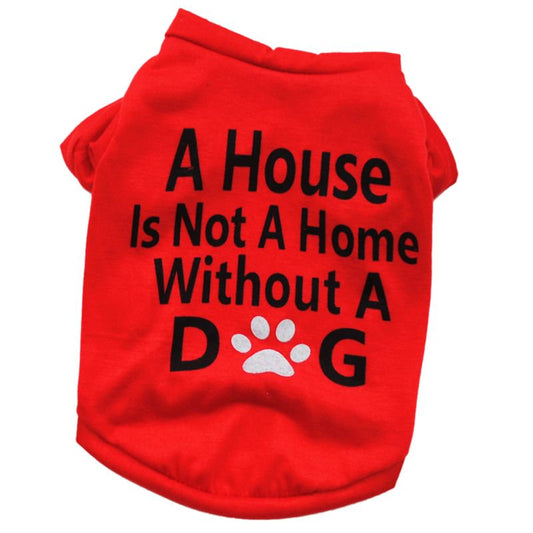 Pet Dog Summer Cotton Shirt Puppy Cat T-Shirt Apparel Animals & Pet Supplies > Pet Supplies > Dog Supplies > Dog Apparel Eleanos L Red 