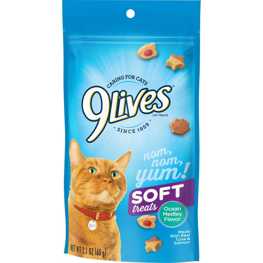 9Lives Soft Cat Treats, Ocean Medley Flavored, 2.1-Ounce Bag Animals & Pet Supplies > Pet Supplies > Cat Supplies > Cat Treats The J.M. Smucker Company   