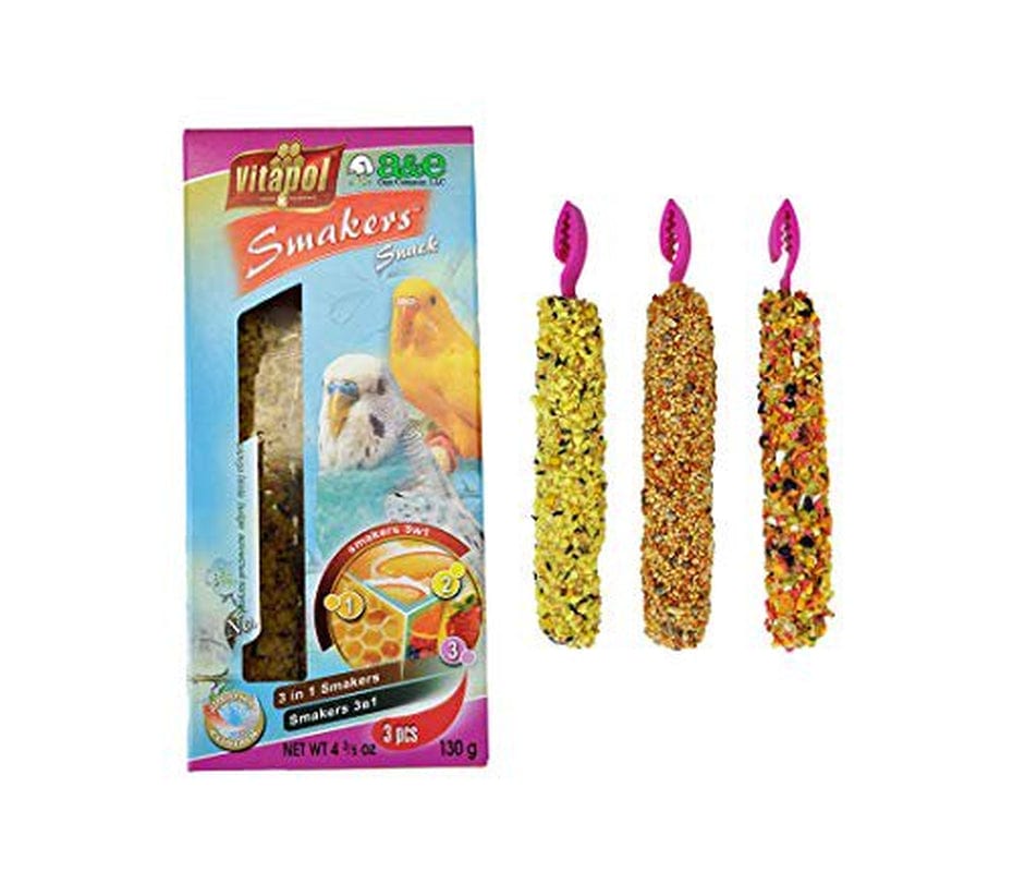 A&E Cage Co. Smakers Treat Sticks for Birds Animals & Pet Supplies > Pet Supplies > Bird Supplies > Bird Treats A&E Cage Co.   