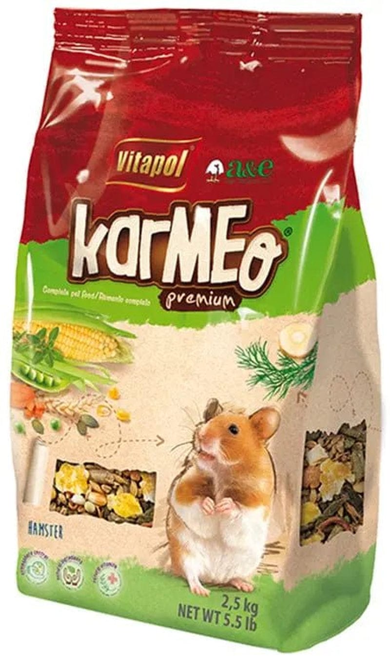 A&E Cage ZVP-1102 2.2 Lbs Karmeo Premium Food for Hamsters Zipper Bag Animals & Pet Supplies > Pet Supplies > Small Animal Supplies > Small Animal Food A&E Cage   