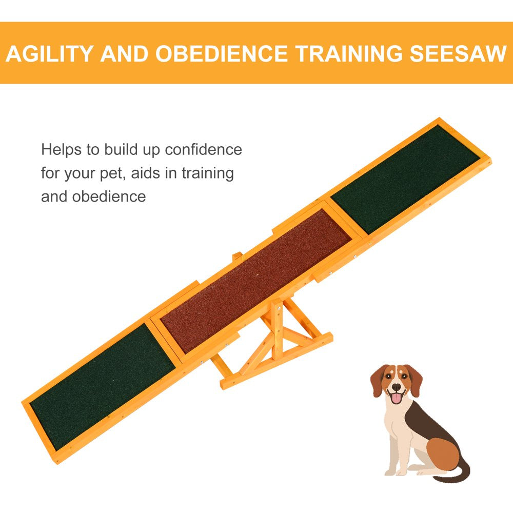 Pawhut Dog Agility Set for Small, Medium and Large Sized Dogs, Fir Wood Animals & Pet Supplies > Pet Supplies > Dog Supplies > Dog Treadmills Aosom LLC   