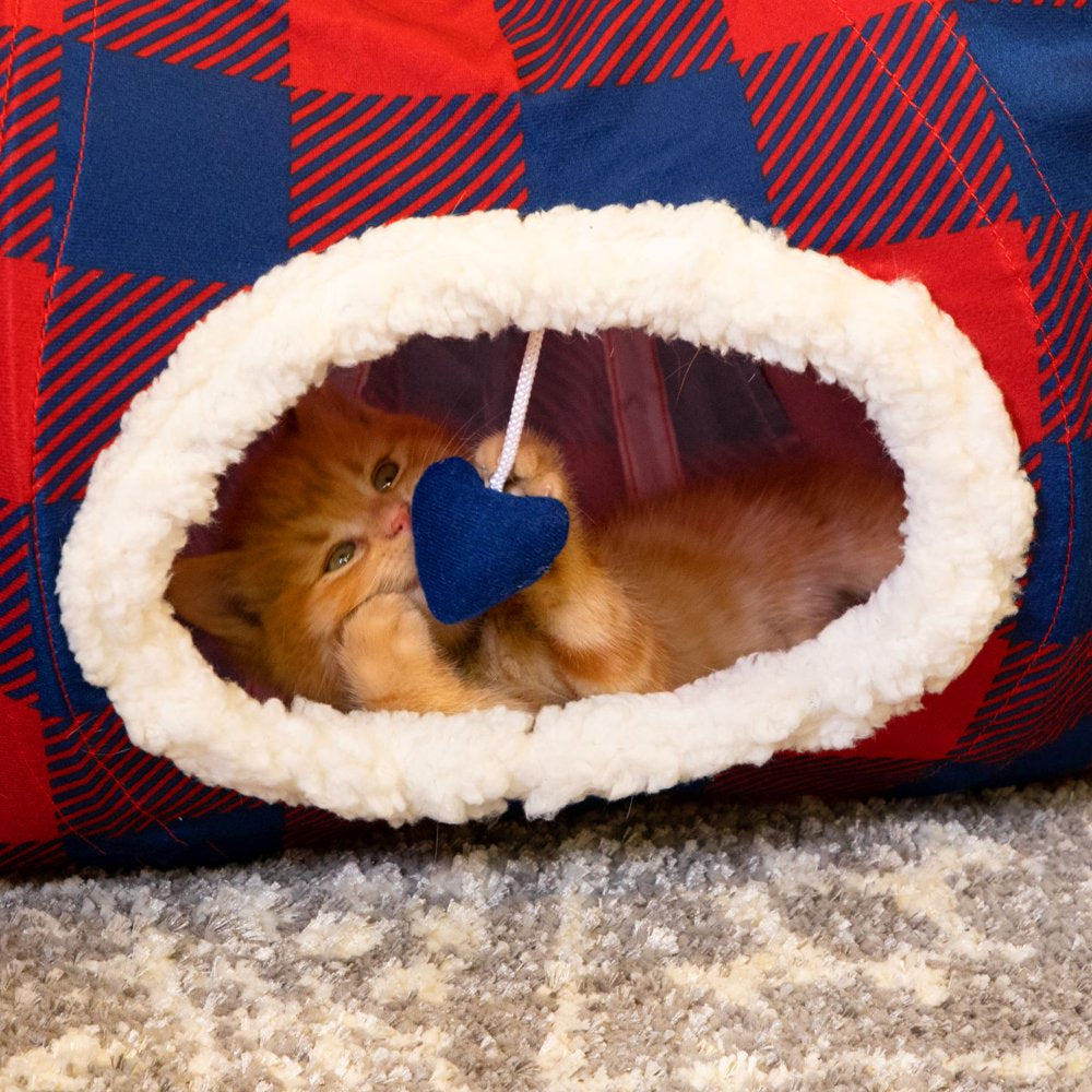 Kitty City Large Plaid Cat Tunnel Bed, Cat Toy - for Cat and Kitten Animals & Pet Supplies > Pet Supplies > Cat Supplies > Cat Beds Sport Pet   