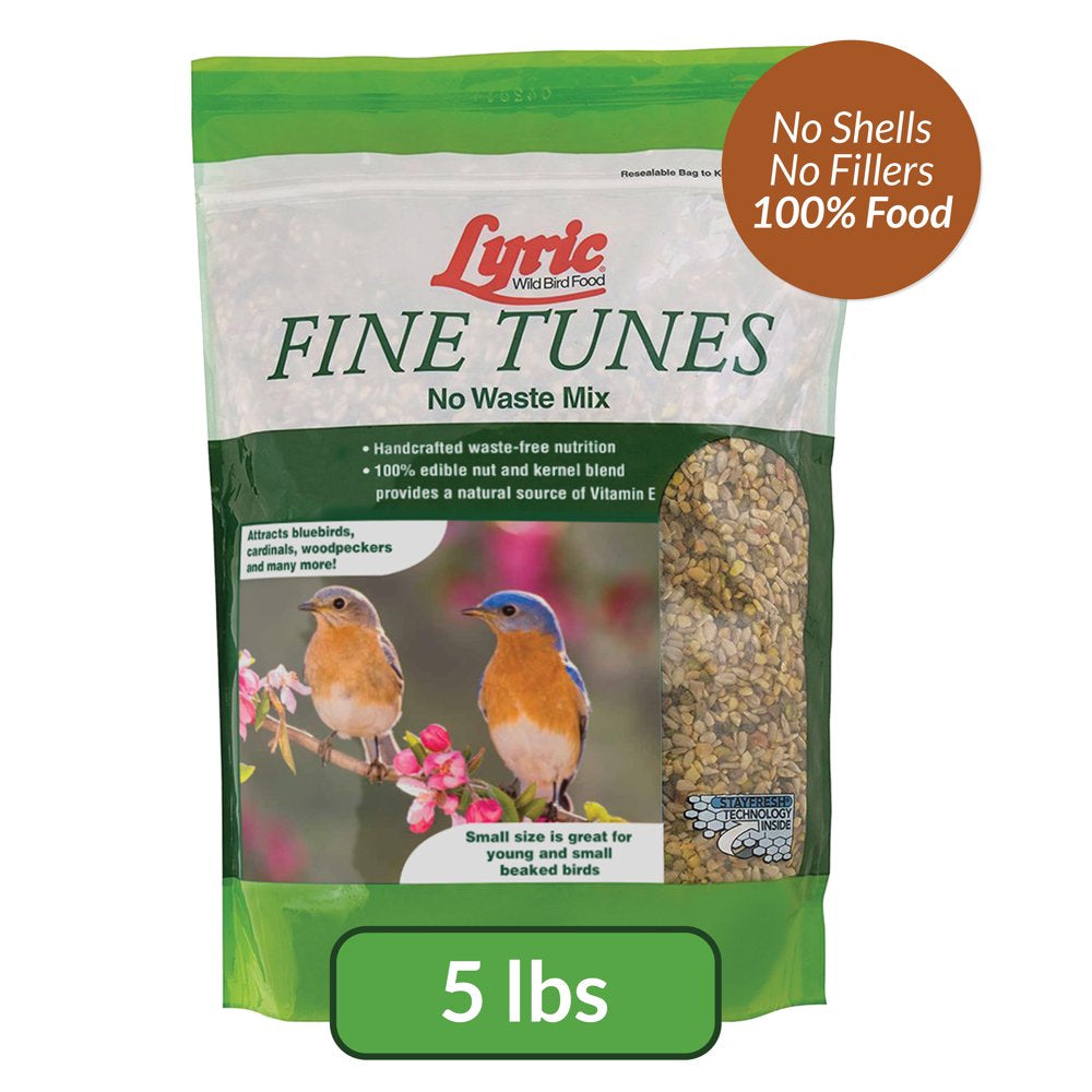 Lyric Fine Tunes Wild Bird Seed - No Waste Bird Food Mix - 5 Lb. Bag Animals & Pet Supplies > Pet Supplies > Bird Supplies > Bird Food Lebanon Seaboard Corporation 5 lbs  