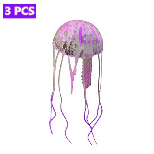 Holiday Clearance 3Pcs LED Fantasy Jellyfish Lamp round Light Effects Artificial Jellyfish Jelly Fish Tank Aquarium Mood Lamp for Home Decoration Magic Lamp for Gift Animals & Pet Supplies > Pet Supplies > Fish Supplies > Aquarium Lighting Elenxs   