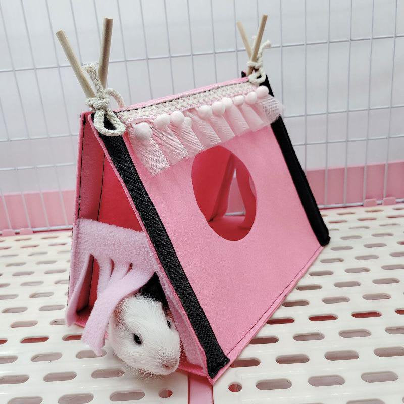 Small Animal Hideout Tent Cage House for Hamster Rat Mice Parrot Habitats Rat Hideaway Chew Cage Toy Animals & Pet Supplies > Pet Supplies > Small Animal Supplies > Small Animal Habitats & Cages Bydezcon   