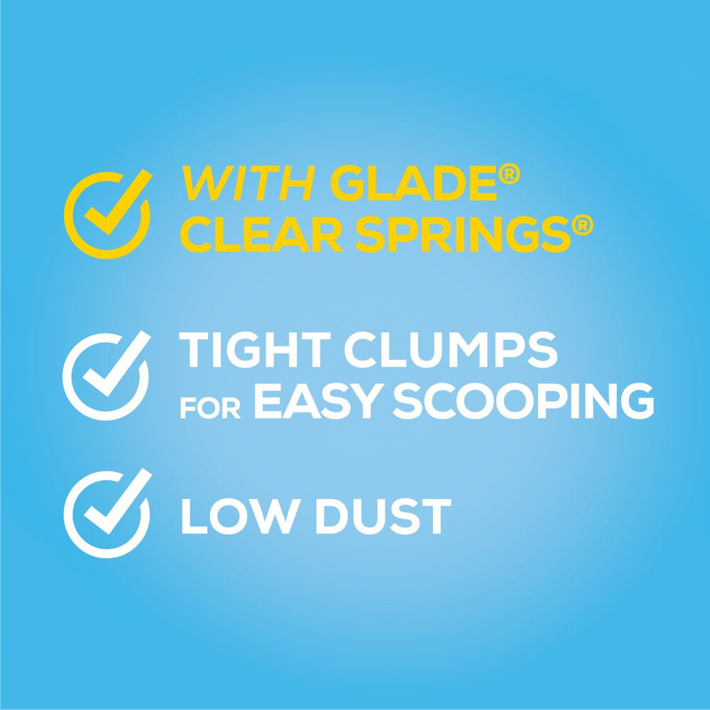 Purina Tidy Cats Clumping Cat Litter, Glade Clear Springs Multi Cat Litter, 35 Lb. Pail Animals & Pet Supplies > Pet Supplies > Cat Supplies > Cat Litter Nestlé Purina PetCare Company   