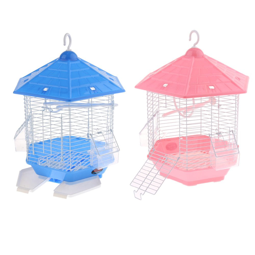 Pet Bird Cage with Stand Stick for Small Animals Hamster Parrot Parakeet Red Animals & Pet Supplies > Pet Supplies > Bird Supplies > Bird Cages & Stands perfk   