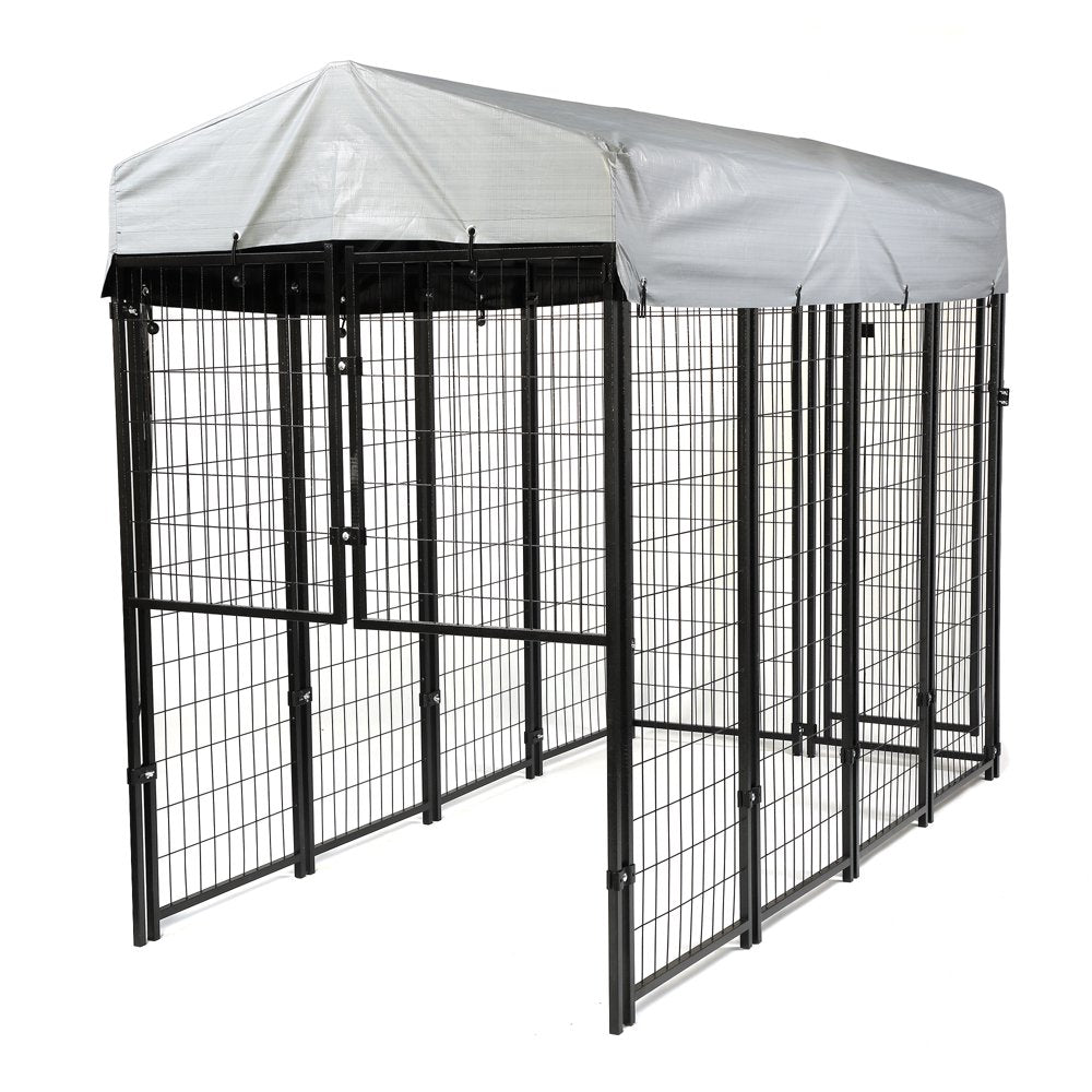 Clearance! 6.9 X 3.3 X 5.6 Ftlarge Dog Kennel Outdoor Steel Fence with Uv-Resistant Oxford Cloth Roof & Secure Lock Animals & Pet Supplies > Pet Supplies > Dog Supplies > Dog Kennels & Runs ClearanceStore001   