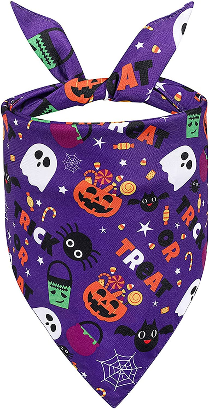 Dog Birthday Boy Bandana Pet Happy Birthday Party Triangle Dog Scarf Pet Halloween Pet Halloween Party Decoration Headscarf Dog Bib Pumpkin Bat Puppy Pet Dog Scarf Bandana for Dogs Cats (A, One Size) Animals & Pet Supplies > Pet Supplies > Dog Supplies > Dog Apparel Generic E One Size 